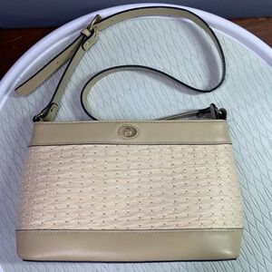 Eitenne Aigner | Vintage 90s Beige Woven Straw Clutch Purse Casual 10"x6"x3"